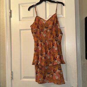 NWOT Max + Ash Orange Floral Dress